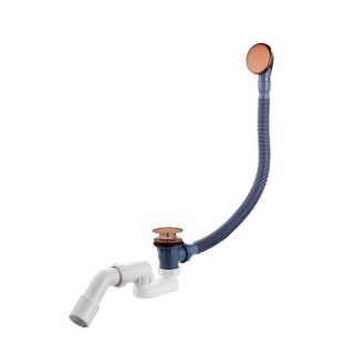 Слив-перелив для ванны Raglo R600.30.33 полуавтомат 60 см матовая медь